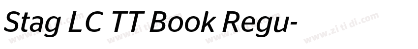 Stag LC TT Book Regu字体转换 Stag LC TT Book Regu字体转换